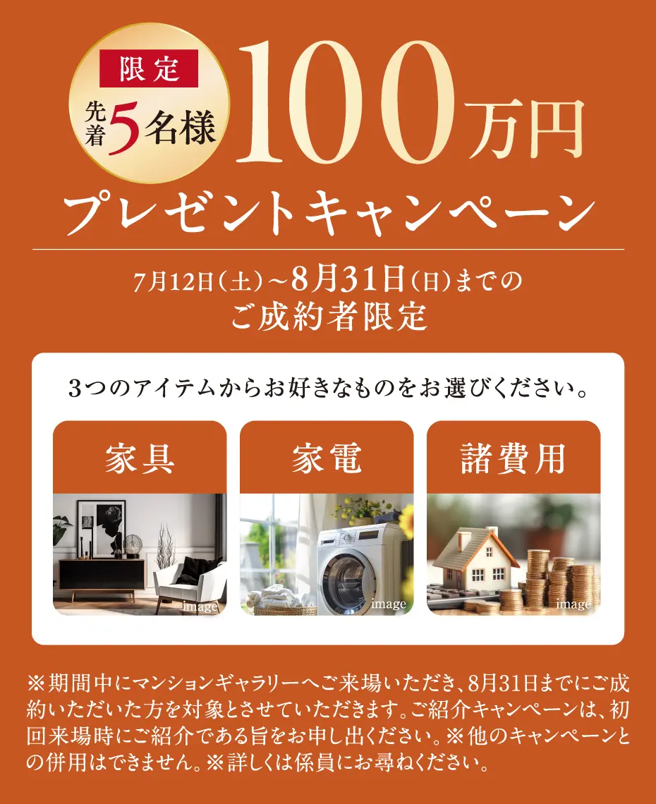 100万円プレゼントキャンペーン