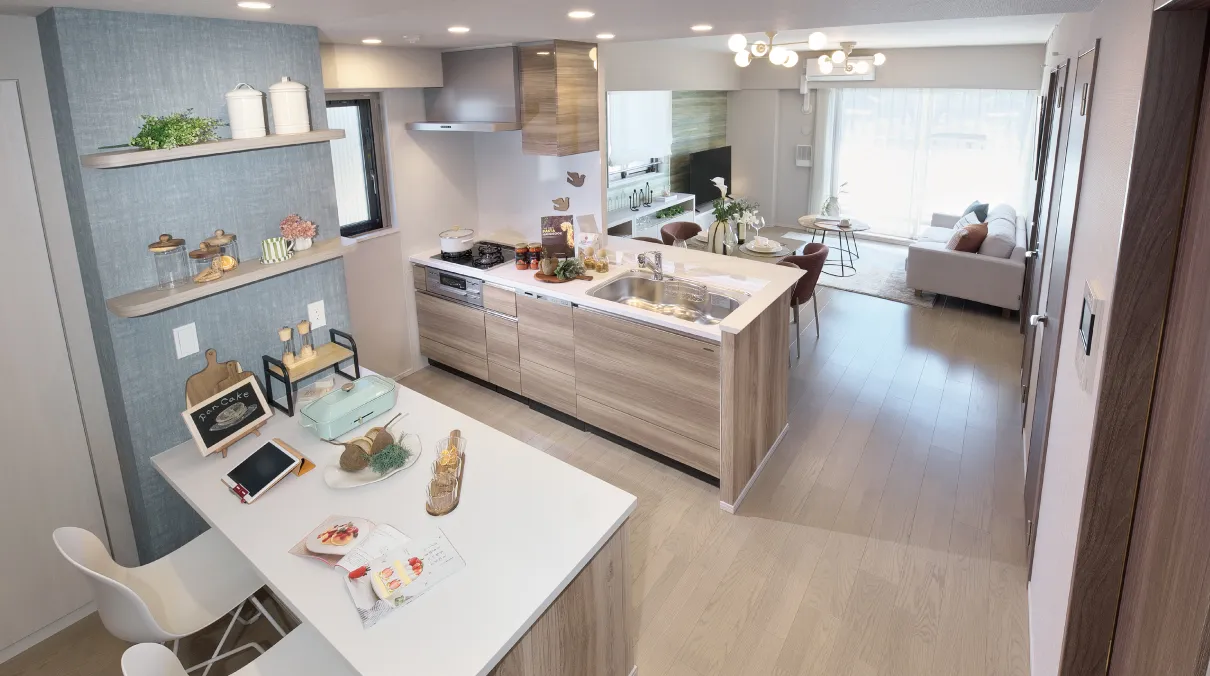 Living Dining Kitchen