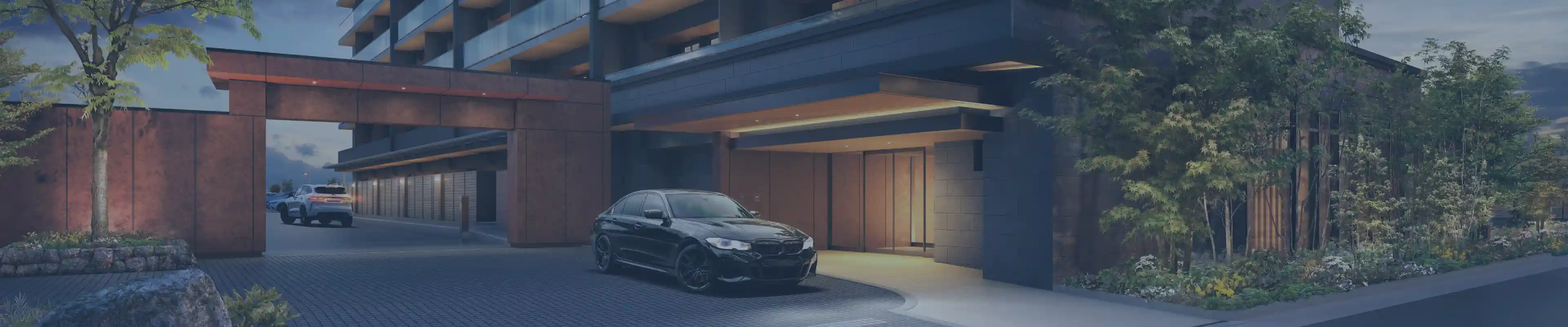 エントランスアプローチ完成予想図