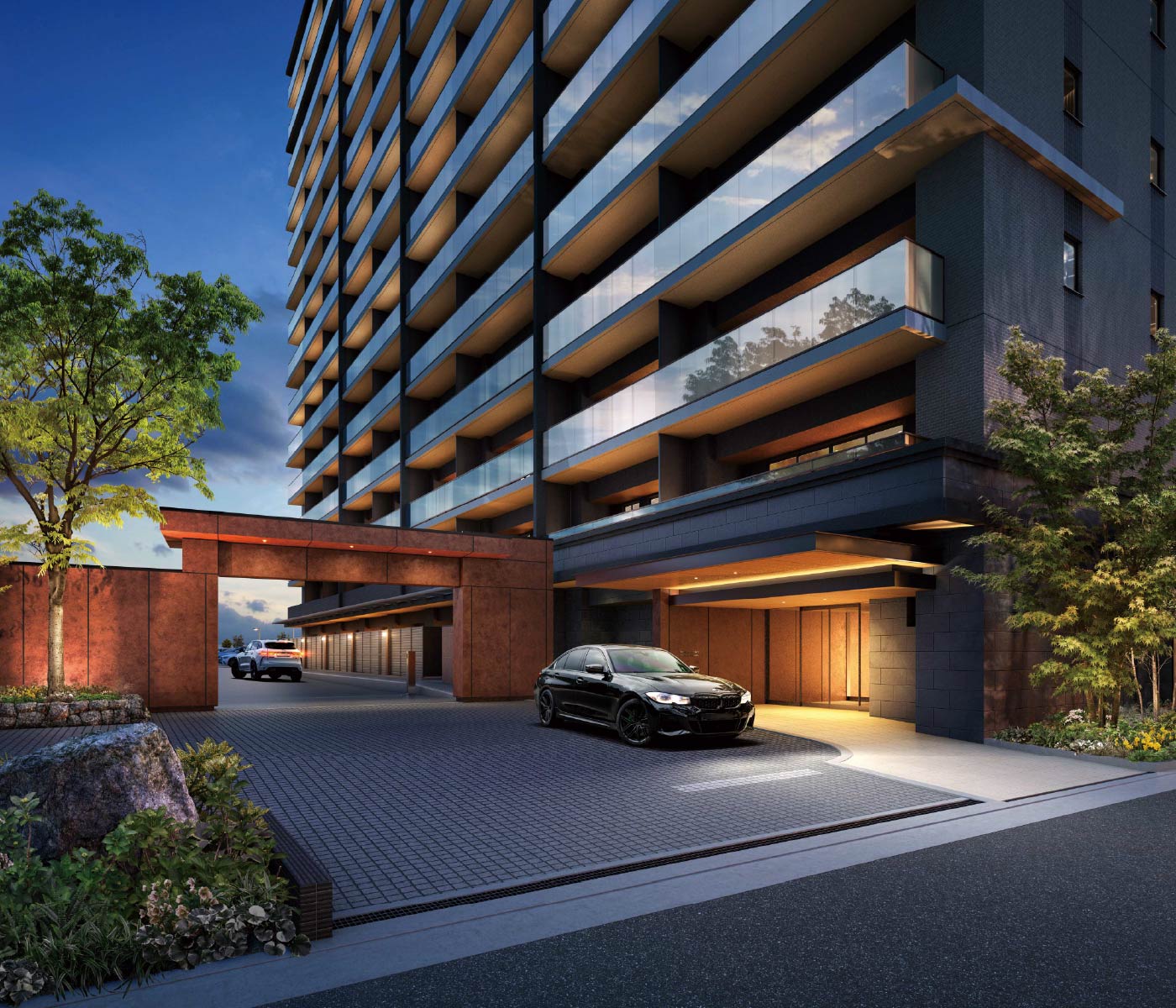 エントランスアプローチ完成予想図