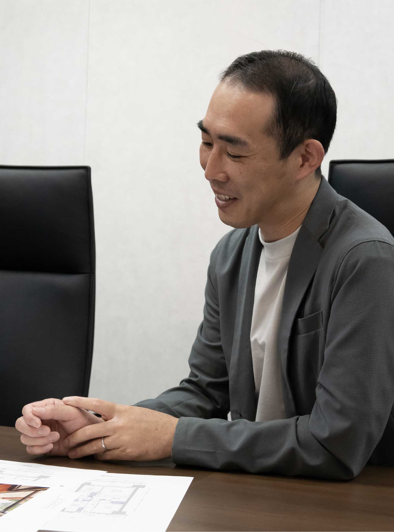 インタビューの様子