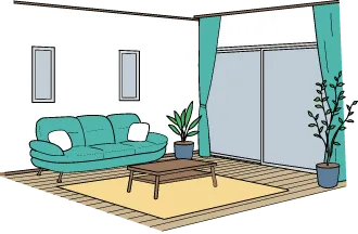 理想のリビングのイメージ