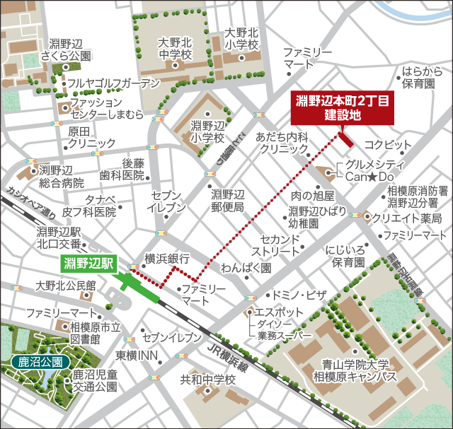 現地周辺図