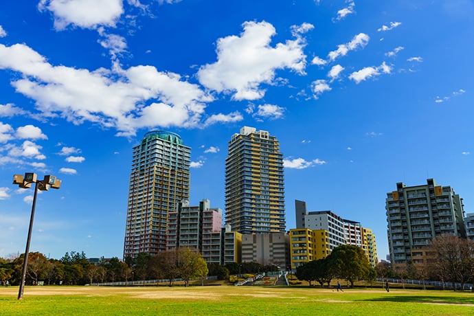 千葉市パークサイドの高層マンション