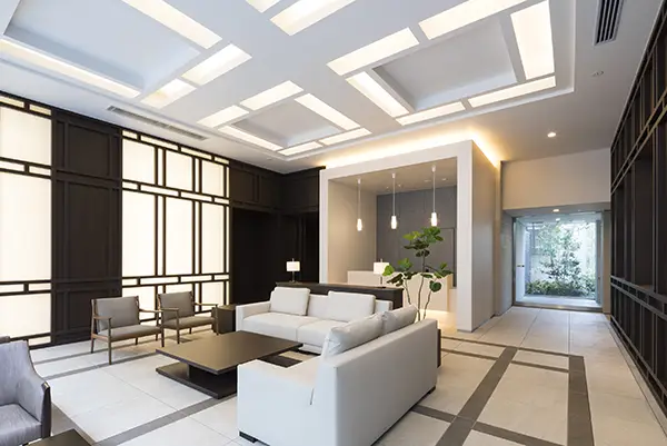 長期優良住宅のマンションラウンジ