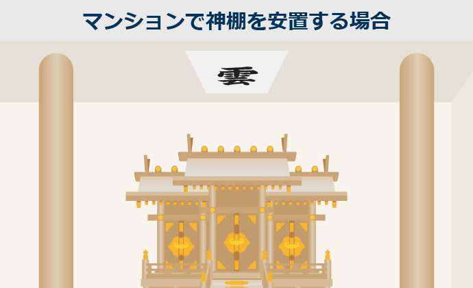 マンションの神棚の位置