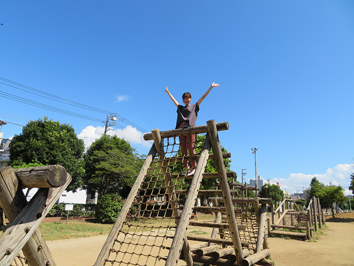 南行徳公園のアスレチック遊具