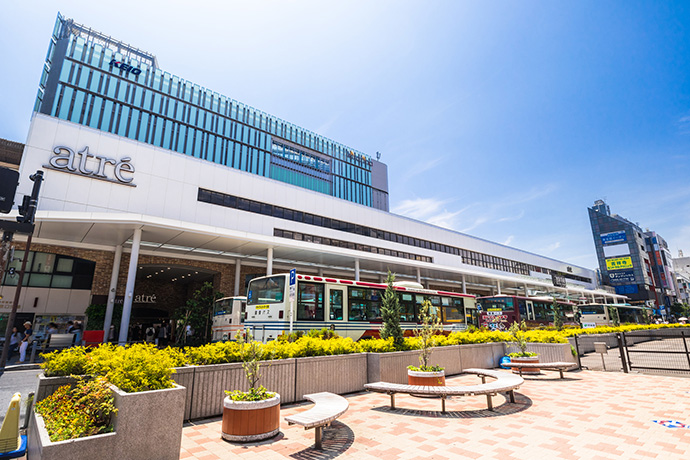 吉祥寺駅と駅前広場