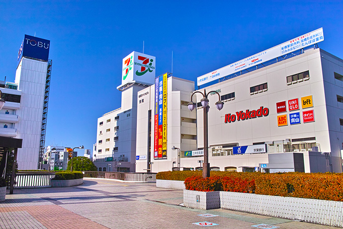 船橋駅北口の風景