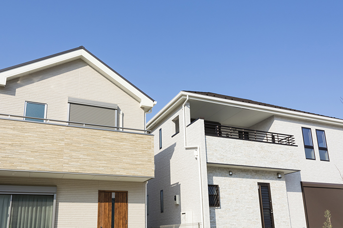 並び立つ戸建住宅