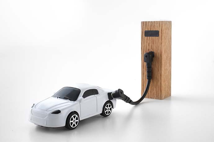 電気自動車の模型