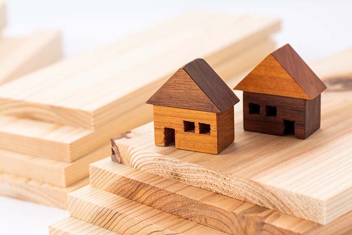 木材と木の家