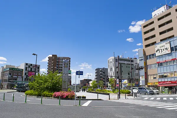朝霞駅周辺の様子